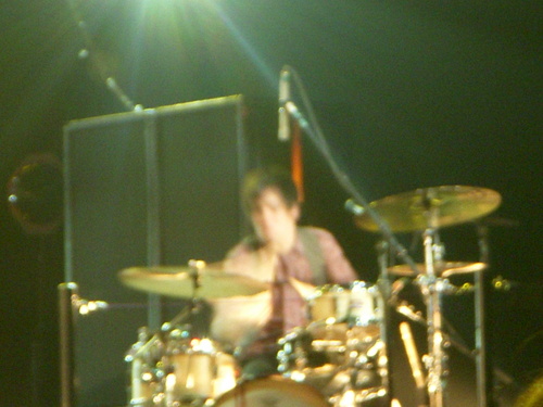 Brendon Urie on the drums