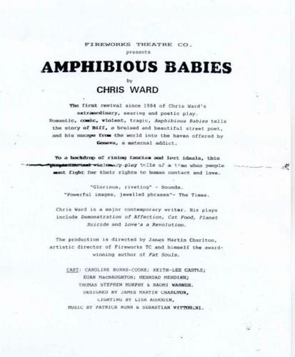  Flyer "Amphibius Babies"