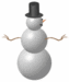 Oops! Cheeky Mooning Snowman - Christmas 2008  (animated) - christmas icon