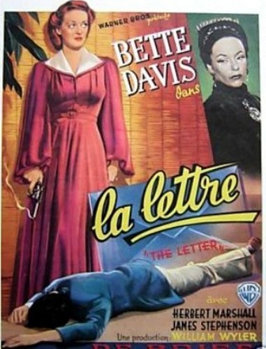  The Letter Movie 1940 Belgium Poster
