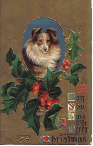  Vintage navidad Card ... navidad 2008