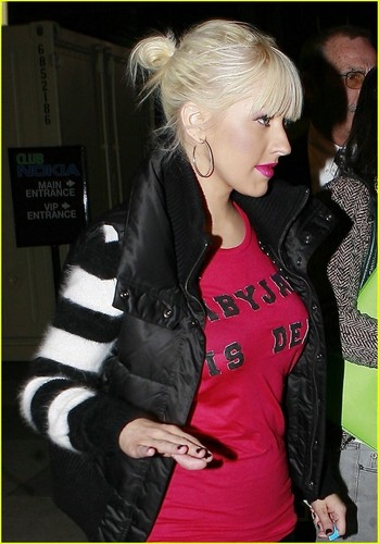 Christina  Heads to AMAs Rehearsals