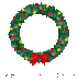 Christmas Wreath - animated  (Christmas 2008) - christmas icon