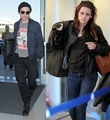 Rob and Kris at LAX Airport - twilight-series photo