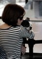 Rose & her dog at airport - rose-mcgowan photo