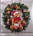 Santa Bear Christmas Wreath  (Christmas 2008) - christmas photo
