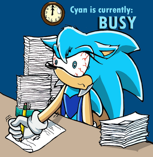  Busy Cyan O_o