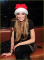 Lindsay Lohan is Santa Hat Happy - lindsay-lohan photo