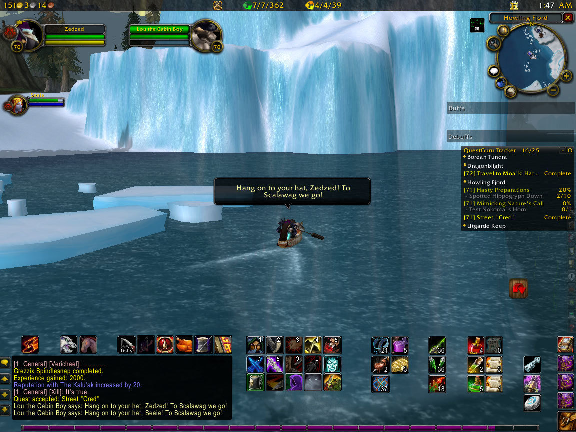 World of Warcraft Taking a boat ride