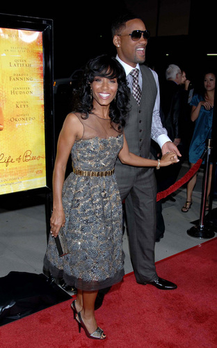  Will and Jada at The Secret Life of Bees premiere