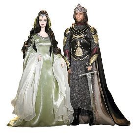 Aragorn and Arwen dolls