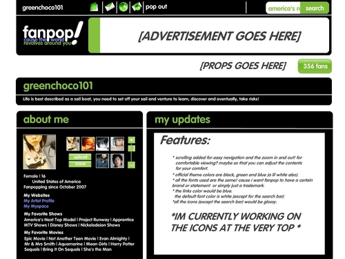  My New Fanpop Site Design/Layout #2