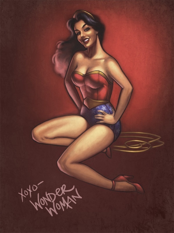 Wonder Woman shabiki Art: Pin Up.