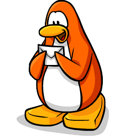 invited club penguin penguin to a party
