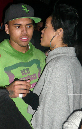  Chris and Rihanna