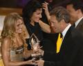 Hugh Laurie & Jennifer Morrison at the 35th Annual People's Choice Awards - housecam photo