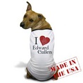 I Love Edward Cullen Dog T-Shirt - twilight-series photo