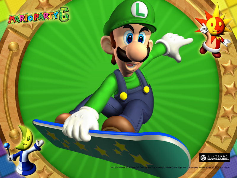 luigi wallpaper. Mario Party 6 Luigi Wallpaper