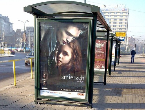  Poster at a bus stop in Poland 2009