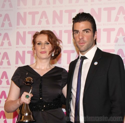  Catherine and Zachary Quinto