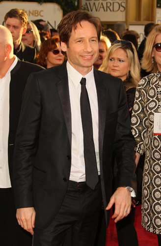  David Duchovny @ The Golden Globes 2009