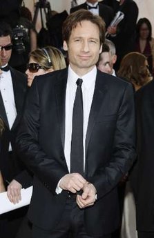 David Duchovny @ The Golden Globes 2009