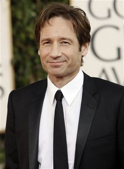  David Duchovny @ The Golden Globes 2009