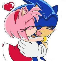  sonic and amys Ciuman