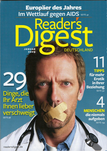  House (Cover of Reader's Digest Germany)