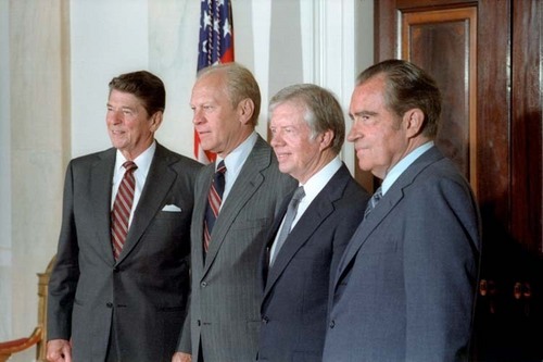  President Reagan, Ford, Carter, and Nixon