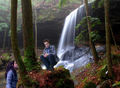 Edward and Bella waterfall - twilight-series photo