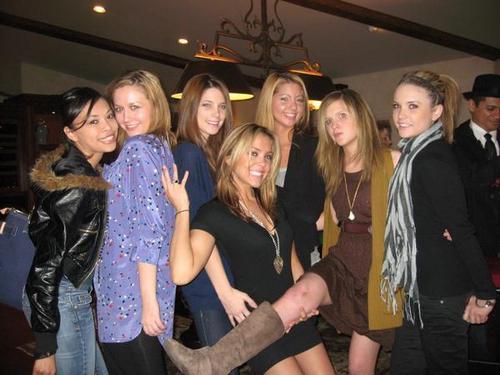 Ashley candids with friends