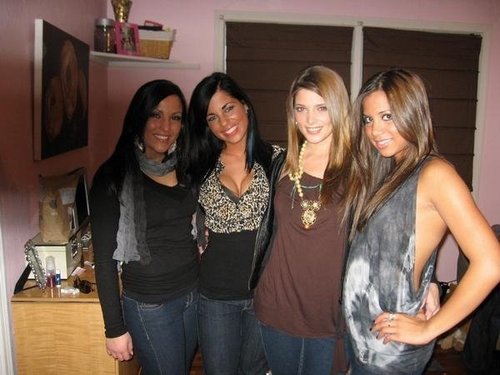 Ashley candids with friends