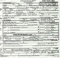 David White's (Larry Tate) Death Certificate - bewitched photo