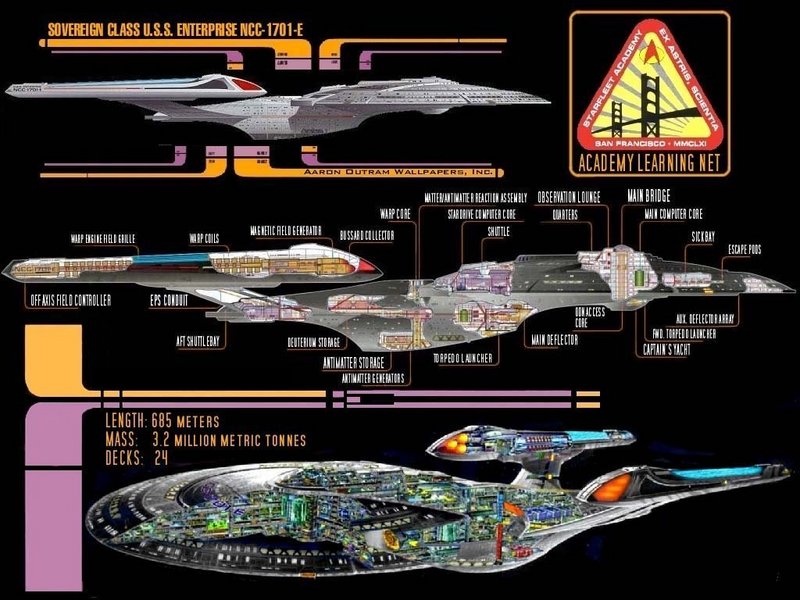 Enterprise Schematic Star TrekThe Next Generation Wallpaper'84130 