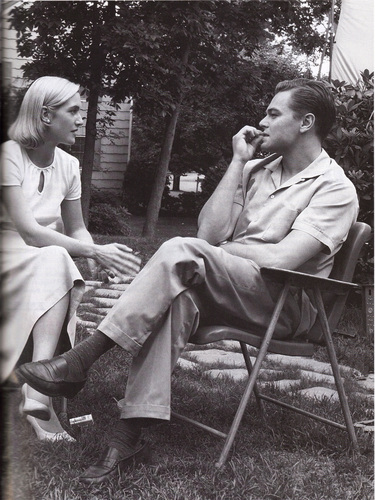  Leonard DiCaprio, with Kate Winslet in 'Revolutionary Road'