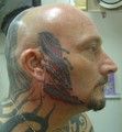 Bio mechanical face tattoo - tattoos photo