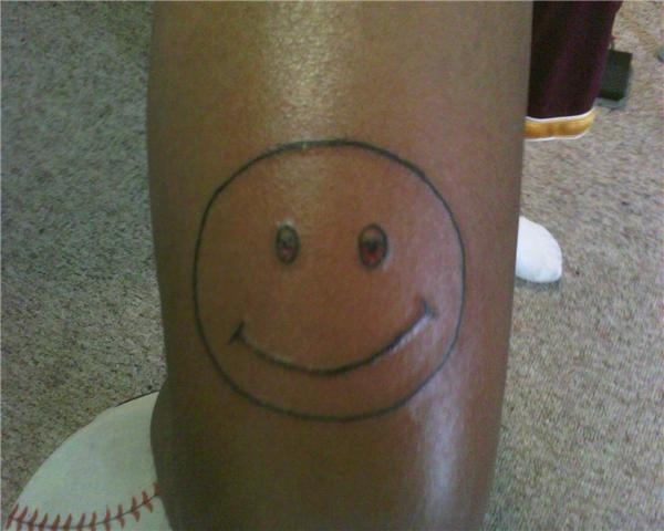 Dazed Smiley tattoo