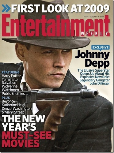  Public Enemies - Jan. 2009 cover of Entertainment Weekly