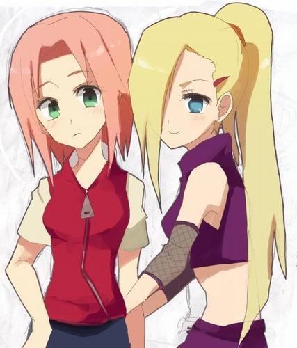 Sakura and Ino