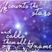 He Counts the Stars and Calls Them All By Name - christianity icon