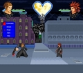 RPG Screens: Lexaeus vs. Axel - kingdom-hearts fan art