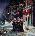 Victorian christmas carolers - christmas photo