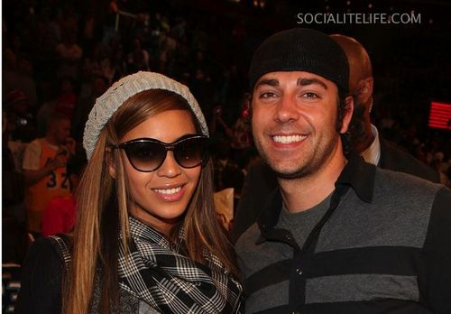 Zachary Levi, with Beyonce @ the 2009 NBA All-Star Game