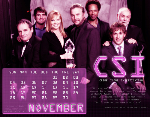  CSI 과학수사대 Calendar 2007