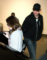 John and Emily Blunt at LAX Airport 17 February 2009 - john-krasinski photo