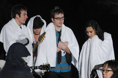  Demi on the set of "Don't Forget" musique video