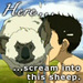 aang and a sheep - avatar-the-last-airbender icon