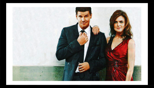 Emily and David in the TV Guide photoshoot