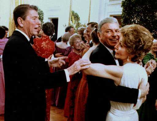 Image result for ron and nancy reagan with sinatra